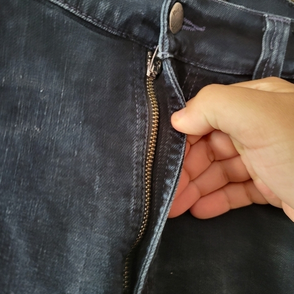 Nudie Jeans Dark Wash Organic Cotton Mens Slim Thin Finn Denim Jeans - Picture 6 of 16